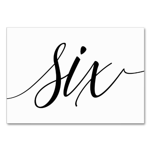 Numéros de table de mariage - Typographie Luxe (No (Devant)
