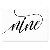 Numéros de table de mariage - Typographie Luxe (No (Dos)