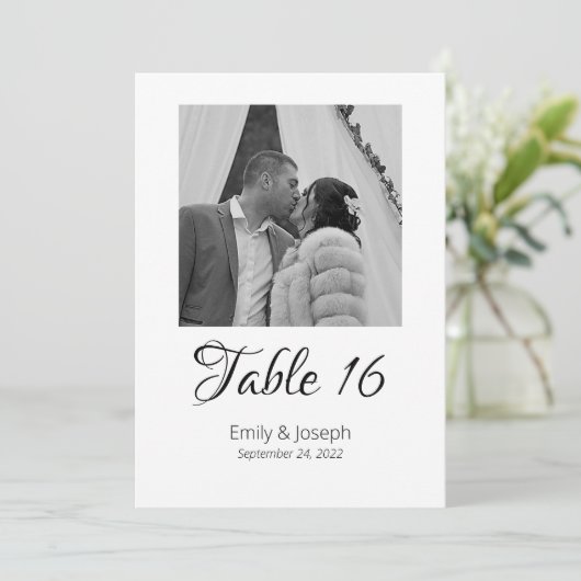 Numéros de table de photo classiques (Debout devant)