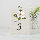 Numéros de table de réception Chic Magnolias du Su (Debout devant)