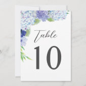 Numéros de table de réception de mariage aux horte (Dos)