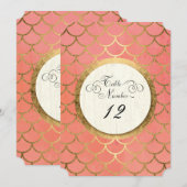 Numéros de table de réception or faux Art déco mar (Devant / Derrière)