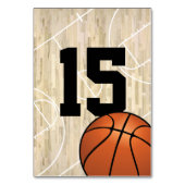 Numéros de table de thème de basket-ball (Par défaut)