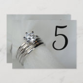 Numéros de table des anneaux mariages (Devant / Derrière)