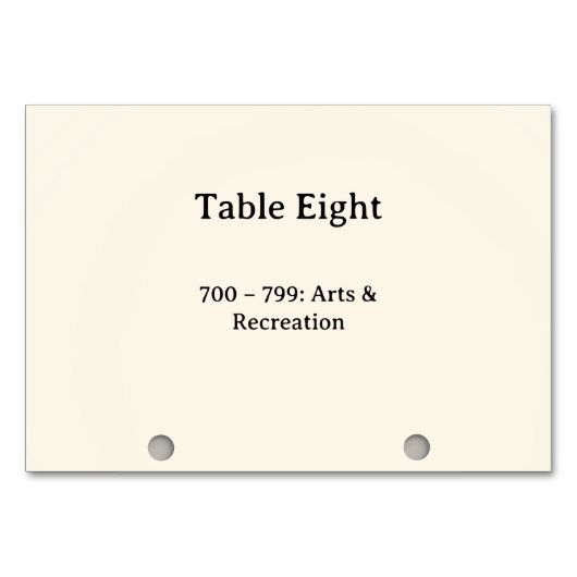 Numéros de table du catalogue de cartes du système (Devant)