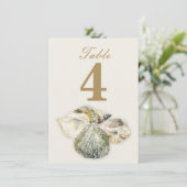 Numéros de table du mariage des coques de mer (Debout devant)