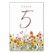 Numéros de table du Mariage fleur sauvage (Par défaut)