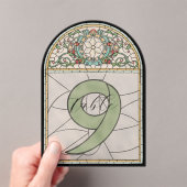 Numéros de table en acrylique à effet de vitrail v (In situ (ordinateur de poche))