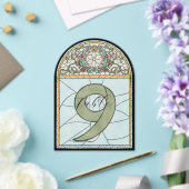 Numéros de table en acrylique à effet de vitrail v (Insitu (Mariage))