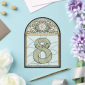 Numéros de table en acrylique à effet de vitrail v (Insitu (Mariage))