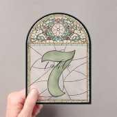 Numéros de table en acrylique à effet de vitrail v (In situ (ordinateur de poche))