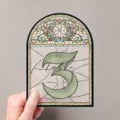 Numéros de table en acrylique à effet de vitrail v (In situ (ordinateur de poche))