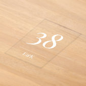 Numéros de table en acrylique en forme d'arche mod (Poser)