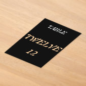 Numéros de table en acrylique noir (Poser)