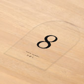 Numéros de table en acrylique pour mariage moderne (Poser)