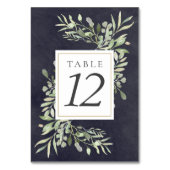 Numéros de table en ardoise à motif de verdure à l (Par défaut)