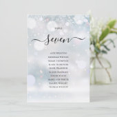 Numéros de table en forme de flocons de neige hive (Debout devant)