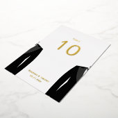 Numéros de table en or véritable pour mariage gay  (Rotation)