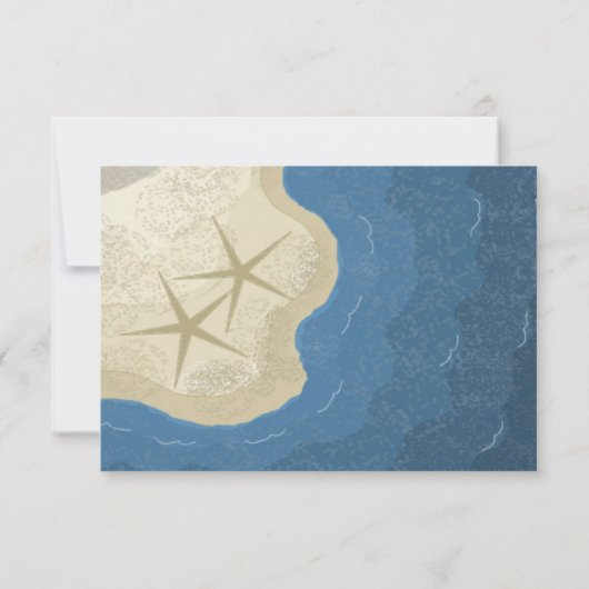 Numéros de table étoile de mer et océan (Dos)