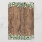 Numéros de table Eucalyptus Dusty Rose | Verdure (Dos)