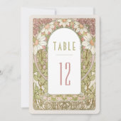 Numéros de table Fleur de Daisy Rose Poussiéreux A (Devant)