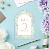 numéros de table fleurs blanches jaunes (Insitu (Mariage))