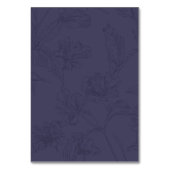 Numéros de table floraux bleu marine vintage (Dos)
