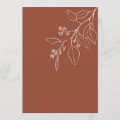 Numéros de table floraux Boho (Dos)