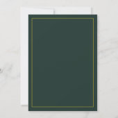 Numéros de table floraux botaniques d'été jaune or (Dos)