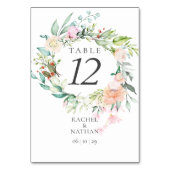 Numéros de table floraux élégants à l'aquarelle (Par défaut)