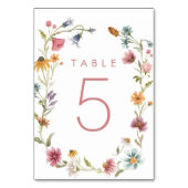 Numéros de table floraux pour fête de fleurs sauva (Dos)