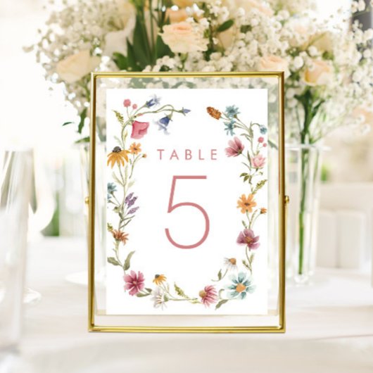 Numéros de table floraux pour fête de fleurs sauva