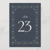 Numéros de table Folk Dusty Blue 1–29 (Devant)