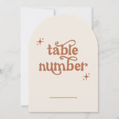 Numéros de table Mariage Arch (Devant)