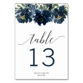 Numéros de table Navy Blue White Pumpkin Fall in L (Par défaut)