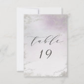 Numéros de table Ombre Lavender Purple Silver Mari (Devant)