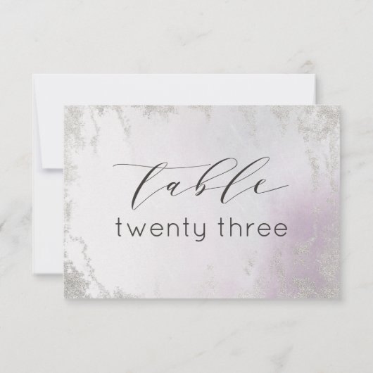Numéros de table Ombre Lavender Purple Silver Mari (Dos)
