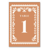 Numéros de table Papel Picado Panneau de Hacienda (Par défaut)