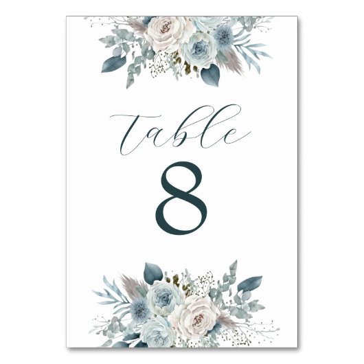 Numéros de table personnalisés (Dos)