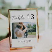 Numéros de table photo, numéros de table modernes,