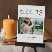 Numéros de table photo, numéros de table modernes,