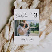 Numéros de table photo, numéros de table modernes,