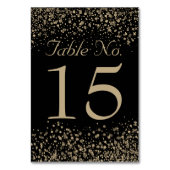 Numéros de table pour mariage | Champagne Gold Con (Par défaut)