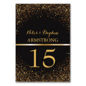 Numéros de table pour mariage | Parties scintillan (Dos)