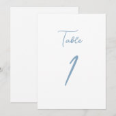 Numéros de table Printemps Fantaisie (Devant / Derrière)