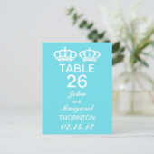 Numéros de table royale bleu (Debout devant)