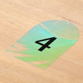 Numéros de table translucides élégants (Poser)