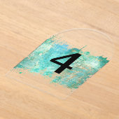 Numéros de table translucides élégants (Poser)