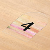 Numéros de table translucides élégants (Poser)