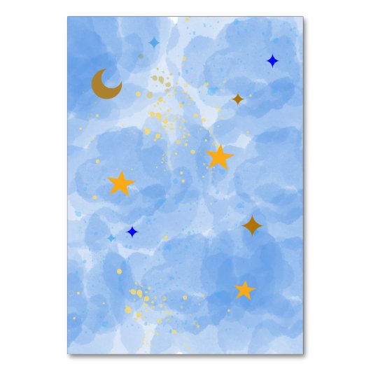 Numéros de table Twinkle Twinkle Little Star (Dos)